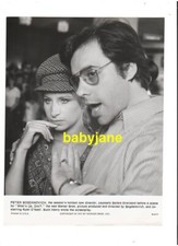 BARBRA STREISAND PETER BOGDANOVICH ORIG 7X10 PHOTO ON SET 1972 WHAT'S UP DOC 