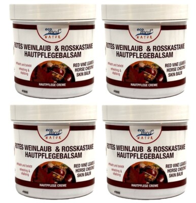 eco med Natur  Rotes Weinlaub & Rosskastanie Haupflege Balsam 4x 250 ml
