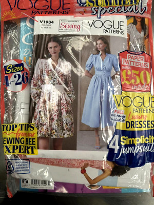 Love Sewing Magazin #137 Vogue 2-in-1 Kleid & Simplicity 4-in-1 Jumpsuit Muster