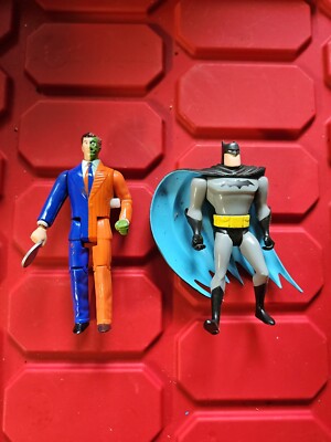 BATMAN silver suit mattel Kenner 1998 + 1990 Toybiz Two Face dc universe BJ
