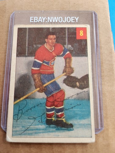 Boom Boom Geoffrion #8 1954 Parkhurst card