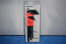 Snap-on Tools NEW 9pc Metric L-Shaped ScrewHold Ball Hex Wrench Set AWMBPH9 D-2