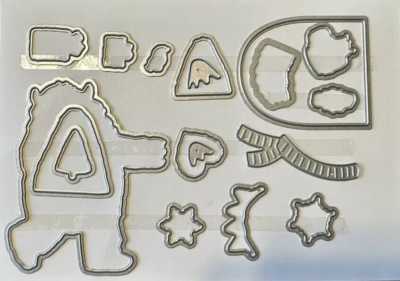 Stampin Up YETI DIES Yeti to Party Coordinating dies New Retired  display picture 1