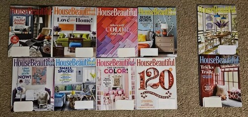RARE HOUSE BEAUTIFUL Magazine 2015 2014 SET ART LUXURY DECOR - Picture 5 of 13