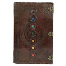 Large Seven Stone leather Journal, Diary notebook Handmade book Huge 22X14X2