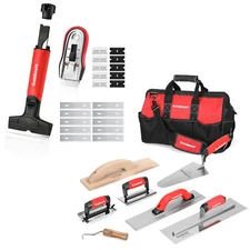 Goldblatt 8 Pieces Masonry Set Finishing Trowel 2 Piece Razor Blade Scraper Tool