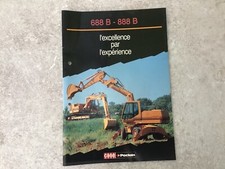 CASE POCLAIN pelle 688B 888B brochure document publicitaire d époque 