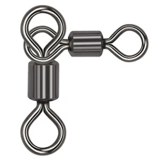 25/100pcs Heavy Duty 3 Way Fishing Swivels Barrel Swivel T-Turn Catfish Rigs