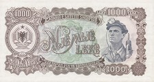 Albanien / Albania P.32 1.000 Leke 1957 (1-)