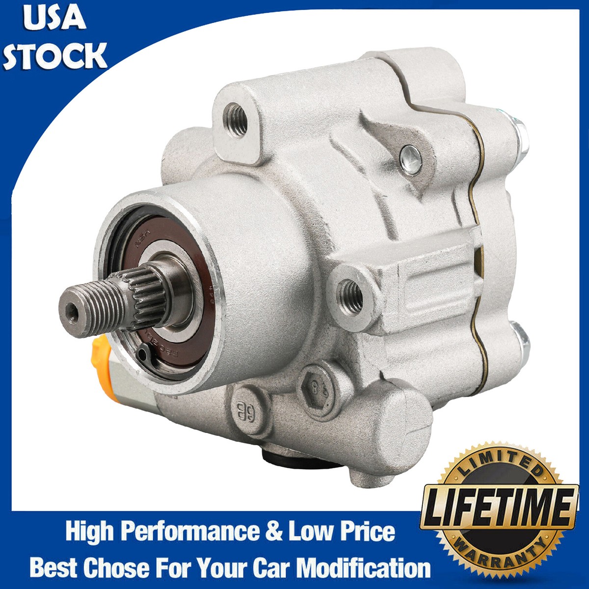 215955 New Power Steering Pump for Nissan Pickup 1996-1997 l4 2.4L