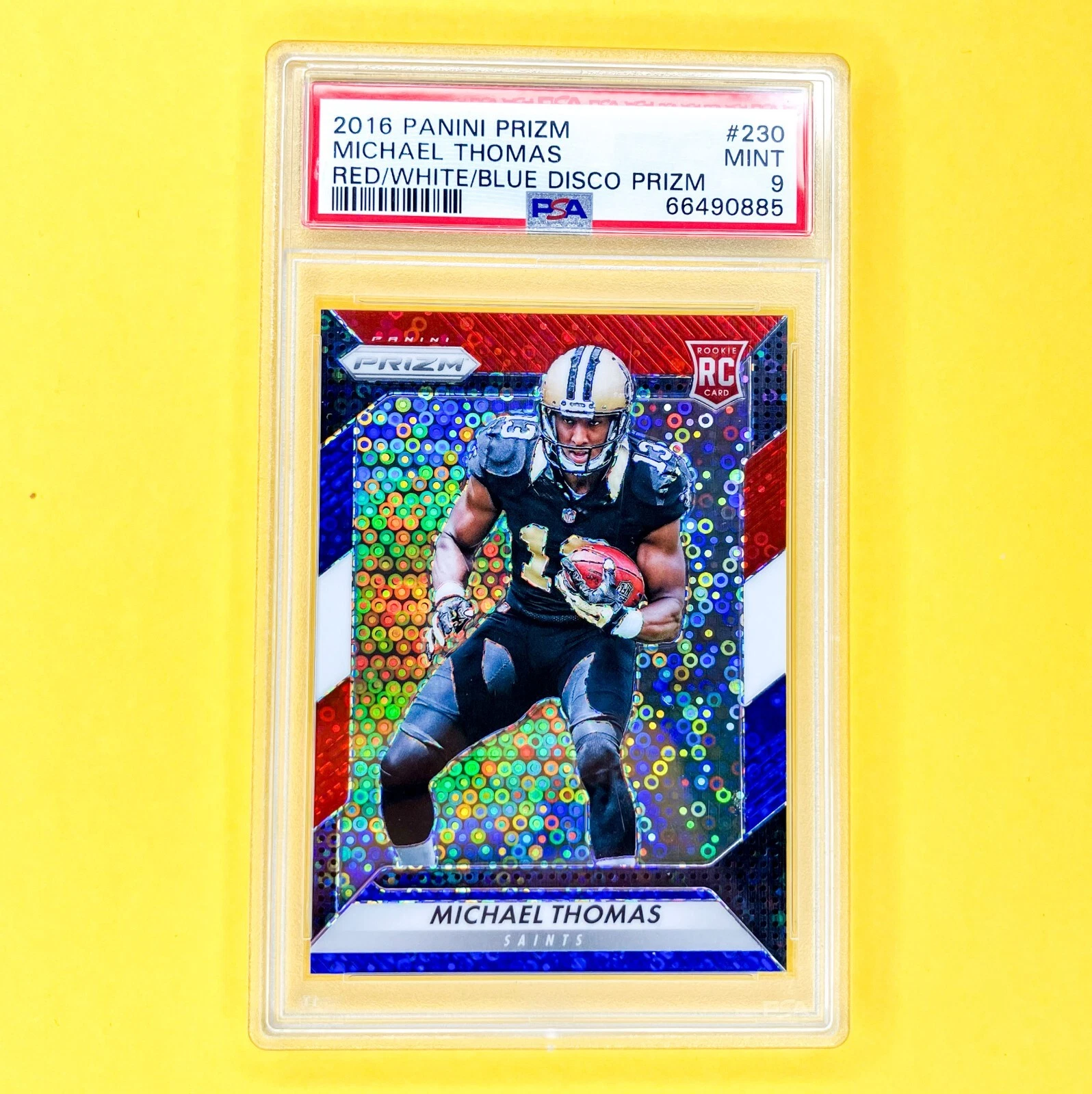 Michael Thomas Panini Prizm #230 Red/White/Blue Disco