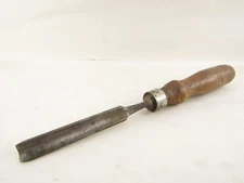 VINTAGE BUCK BROS. CAST STEEL 10 mm GOUGE WOOD CHISEL  DEER LOGO