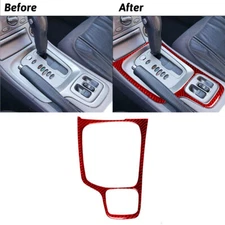 For Toyota Celica 2000-05 Red Carbon Fiber Interior Gear Shift Frame Cover Trim