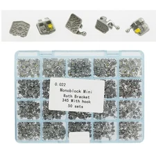 1000 Pcs Orthodontic Brackets Ortodoncia BracesMetal  Mini Roth 0.022 345 Hook