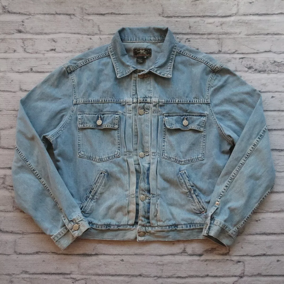 RRL Double RL Ralph Lauren Type 2 Selvedge Denim Jean Jacket Made in USA Vtg