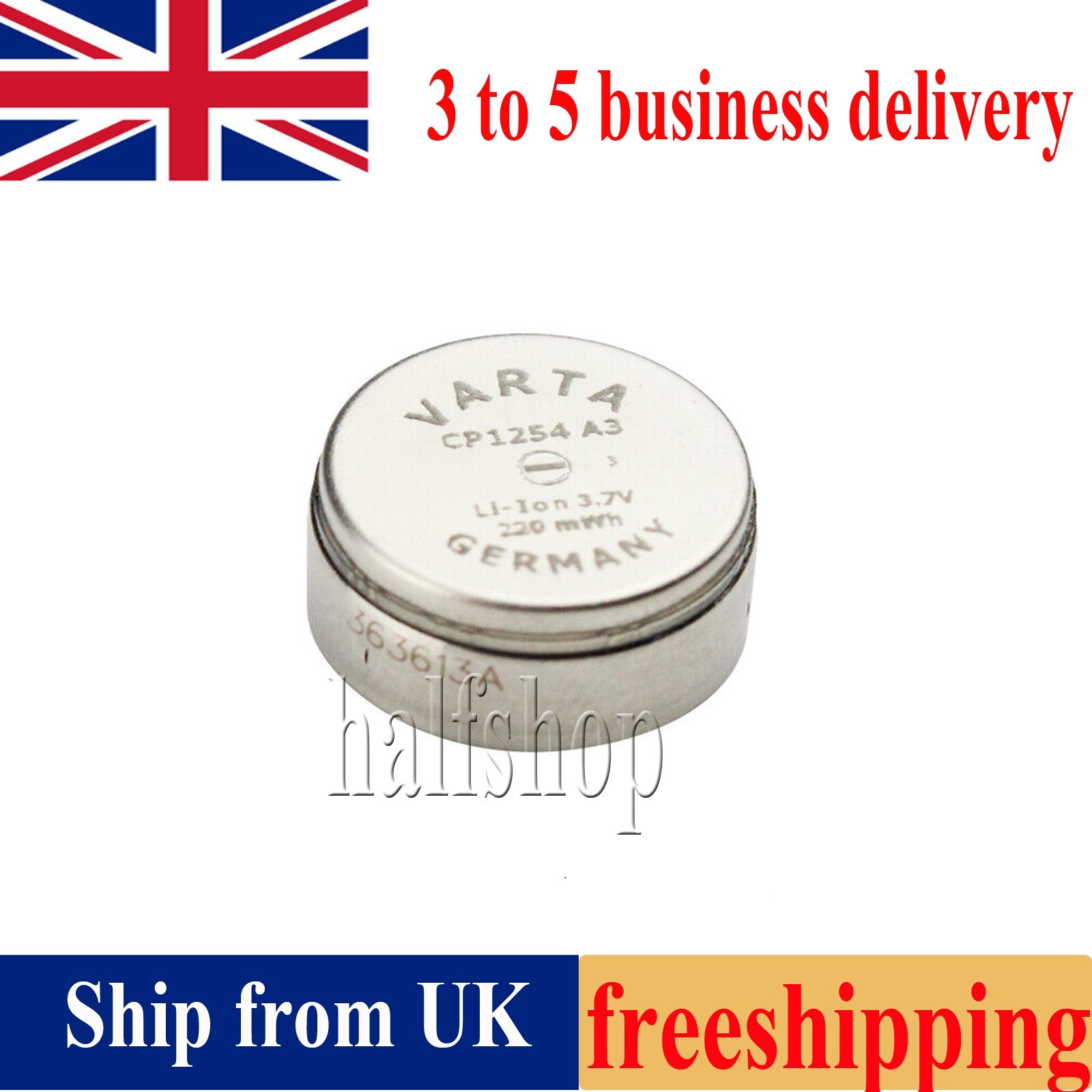 CP1254 A3 3.7V  for Bluetooth Headset Rechargeable Wearable Battery WF-1000XM3