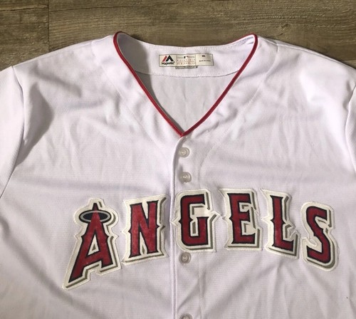 New Majestic MLB Los Angeles Angels White Jersey Size 2XL. - Picture 2 of 3