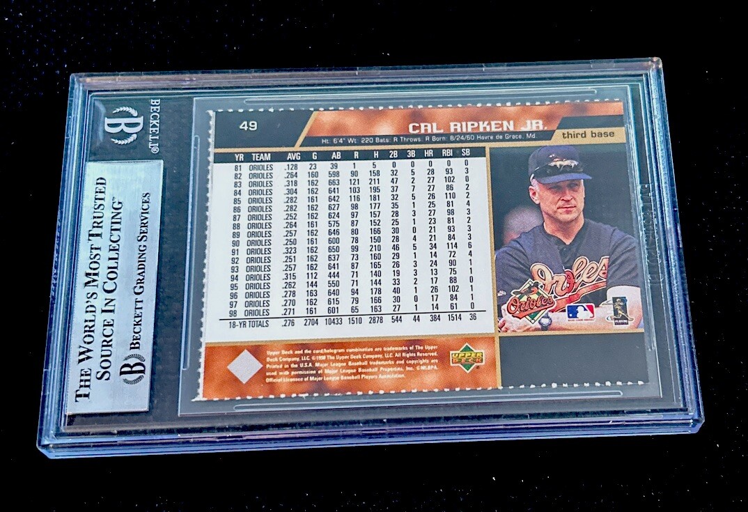 Cal Ripken Jr Rare Orioles Upper Deck MLB Sports Illustrated for