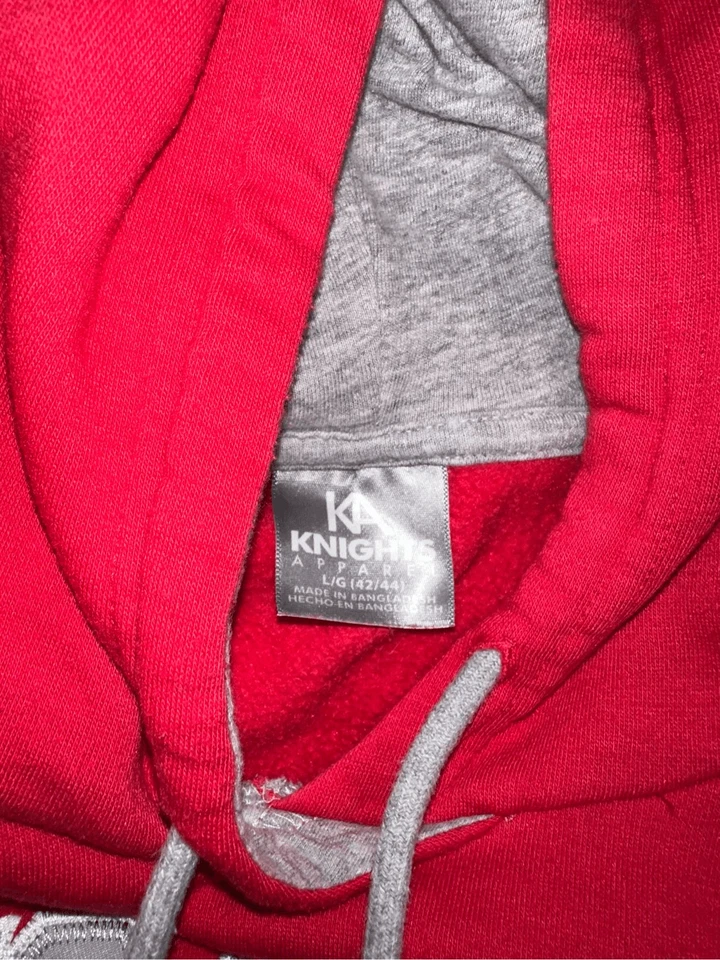 Ohio State Buckeyes Sudadera con Capucha Roja Para Hombre’s L Cosida Bordada NCAA Foto 2 de 4