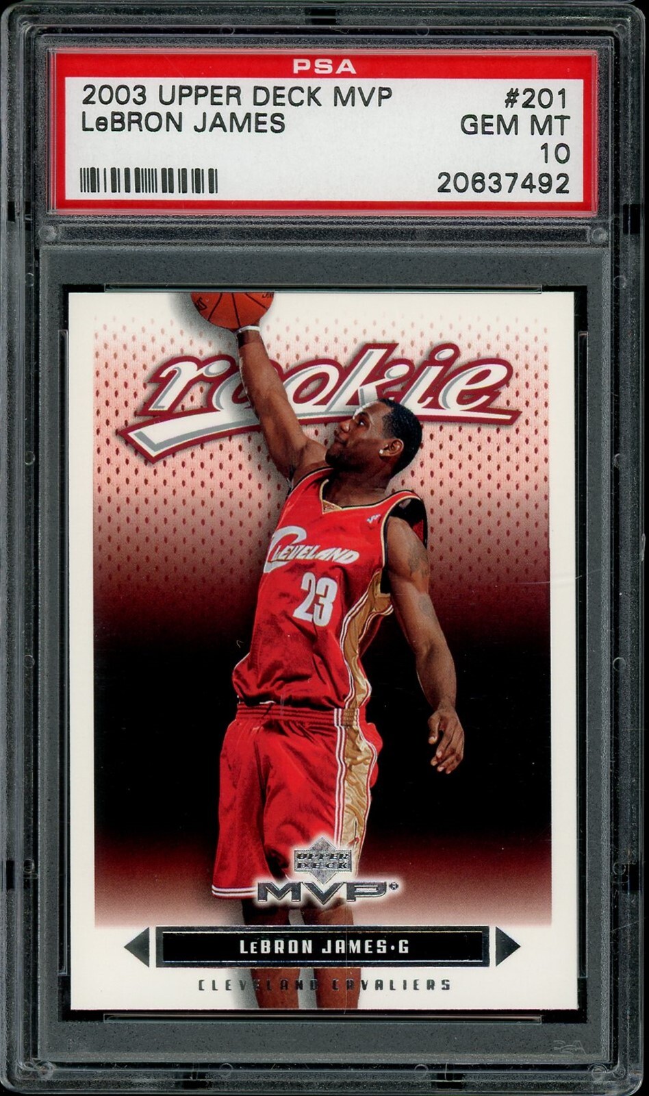 2003 Upper Deck Mvp Basketball #201 Lebron James PSA 10