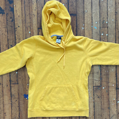 Nike Classic Embroidered Center Swoosh Yellow Medium Pullover