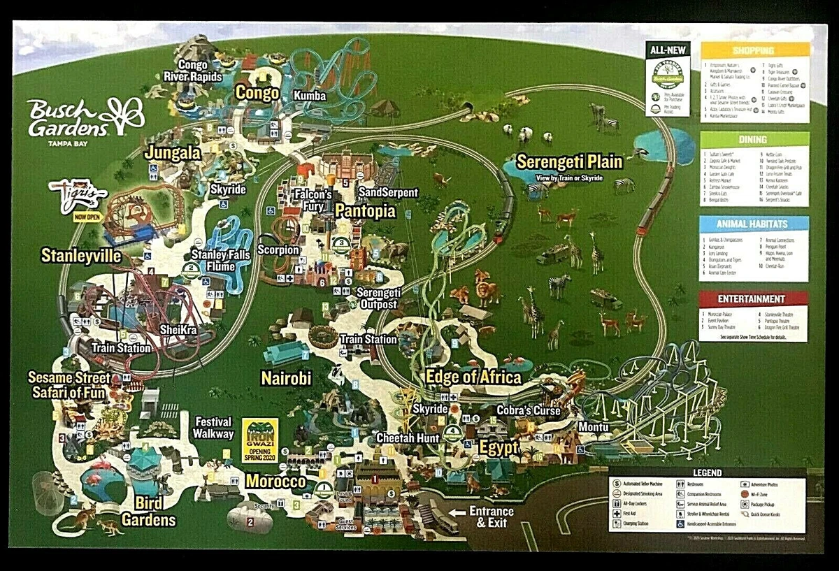 Map Of Busch Gardens Fasci Garden