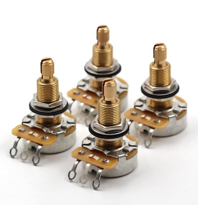 Set of 4 (4X) CTS Custom 450S 525K LONG Split Shaft Audio Taper ...