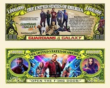 OUR GUARDIANS OF THE GALAXY MILLION DOLLAR BILL (25 Bills)
