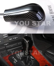 DELUXE AT Shift Knob for BMW E81 82 87 88 90 91 92 1 3 X1 Z4 CARBON GLOSS BLACK