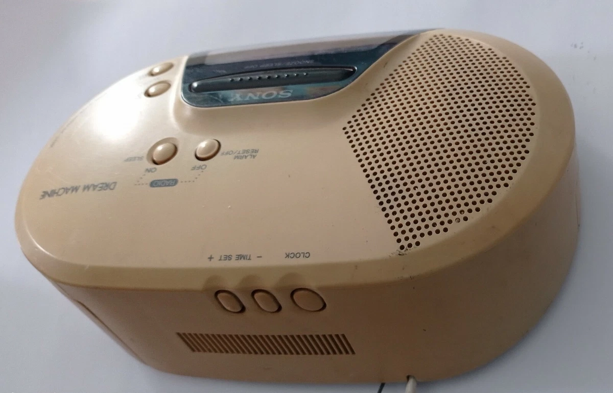 Raro sony fm/mw/lw 3band reloj radio icf-c720l dream machine