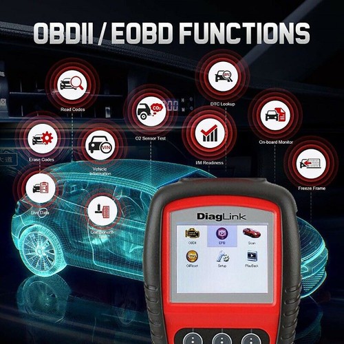 Autel Diaglink Car Diagnostic Tool OBD2 Scanner Codes Reader Oil Reset EPB ABS - Picture 5 of 12