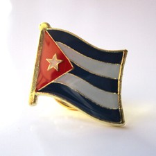 Lapel Pin Badge....BRAND NEW CUBA....Cuban Country Metal Enamel Flag