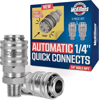 #ad #ad 2PCS Nozzle Automatic Quick Connect Fittings Stainless Steel for Pressure Washer $66.12