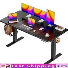 Electric Standing Desk Adjustable Height Wide Workspace Quiet Motor Safe Design