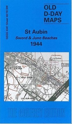 Tony Painter St. Aubin - Sword and Juno Beaches 1944 (Map) D-Day Maps S.
