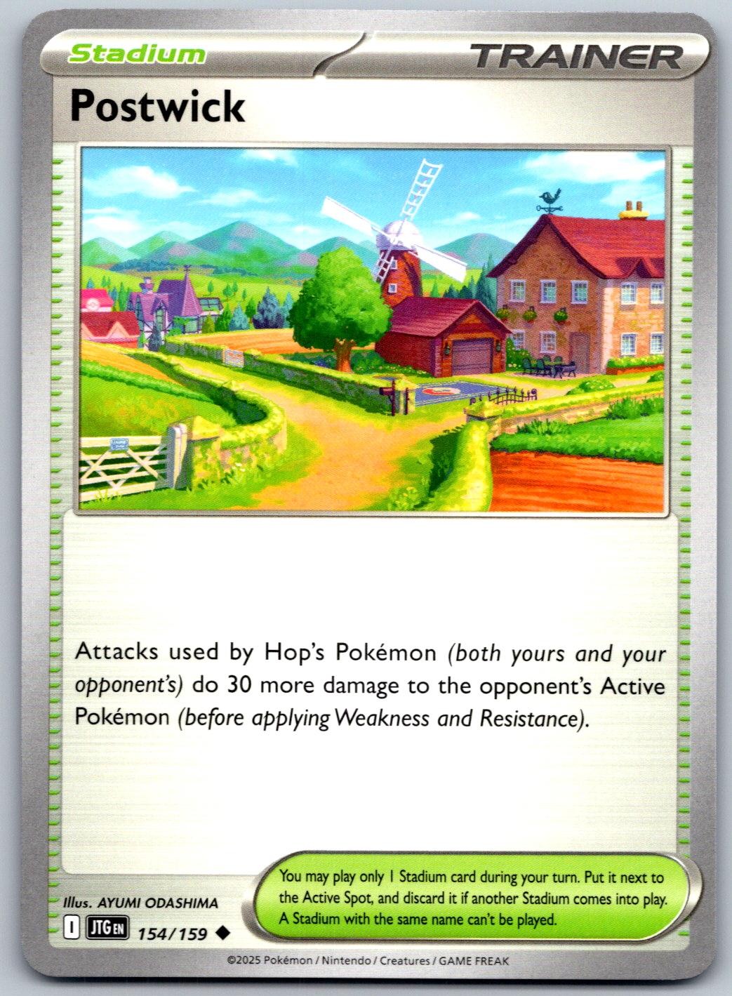 Postwick 154/159 Uncommon Journey Together Pokemon Near Mint