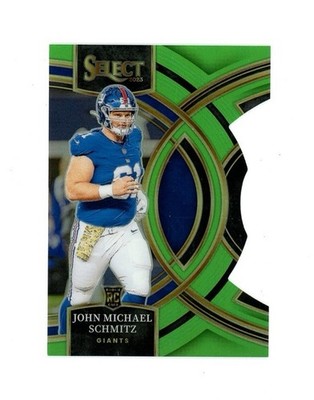 2023 Select GREEN CUT PRIZM ROOKIE SP JOHN MICHAEL SCHMITZ /499 RC! New York OL 