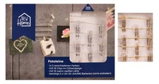 LED Fotolichterkette Fotoleine Bilderhalter Fotoseil Fotoclips Fotoklammer Deko
