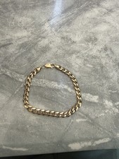 9ct Curb Bracelet Gold Bracelet 375 Solid Gold Not Scrap 19.7g 9.5inch