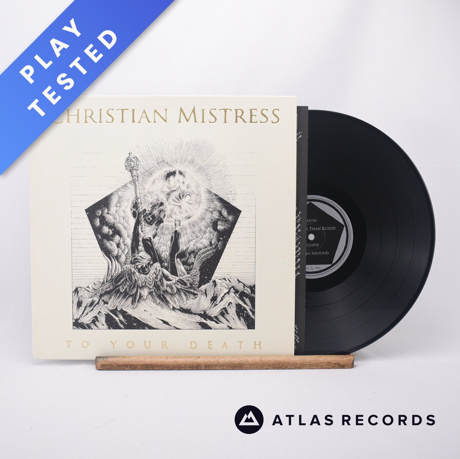 Christian Mistress To Your Death Insert LP Album Vinyl Record RR7289 - EX/EX
