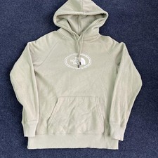 The North Face Hoodie Womens Small Green Never Stop Exploring Pullover Fleece