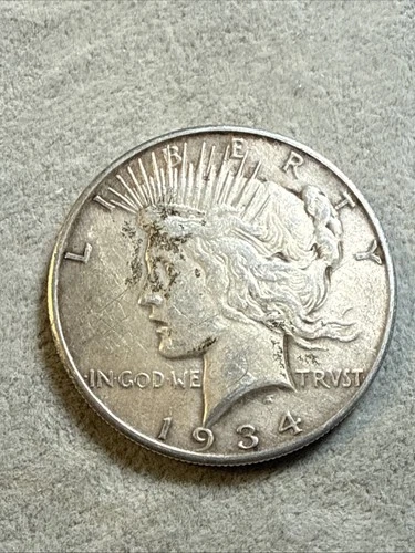 1934-S Peace Silver $ VF Very Fine Details Nice Coin See Pics 7870