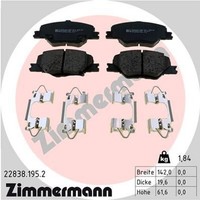 Zimmermann BremsbelÄGe Passend FüR Opel Insignia Z18