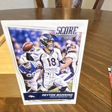 Panini 2016 Score Peyton Manning #95 Denver Broncos NFL Base Set Football Card