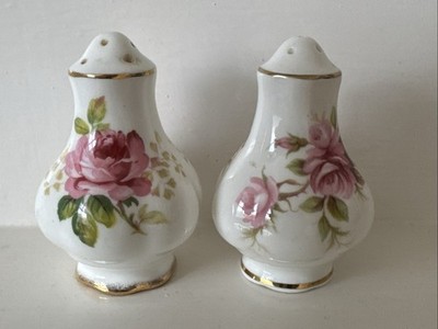 Salz und Pfefferstreuer Set - Porzellan Vintage - Royal Albert Salz und Pfeffer