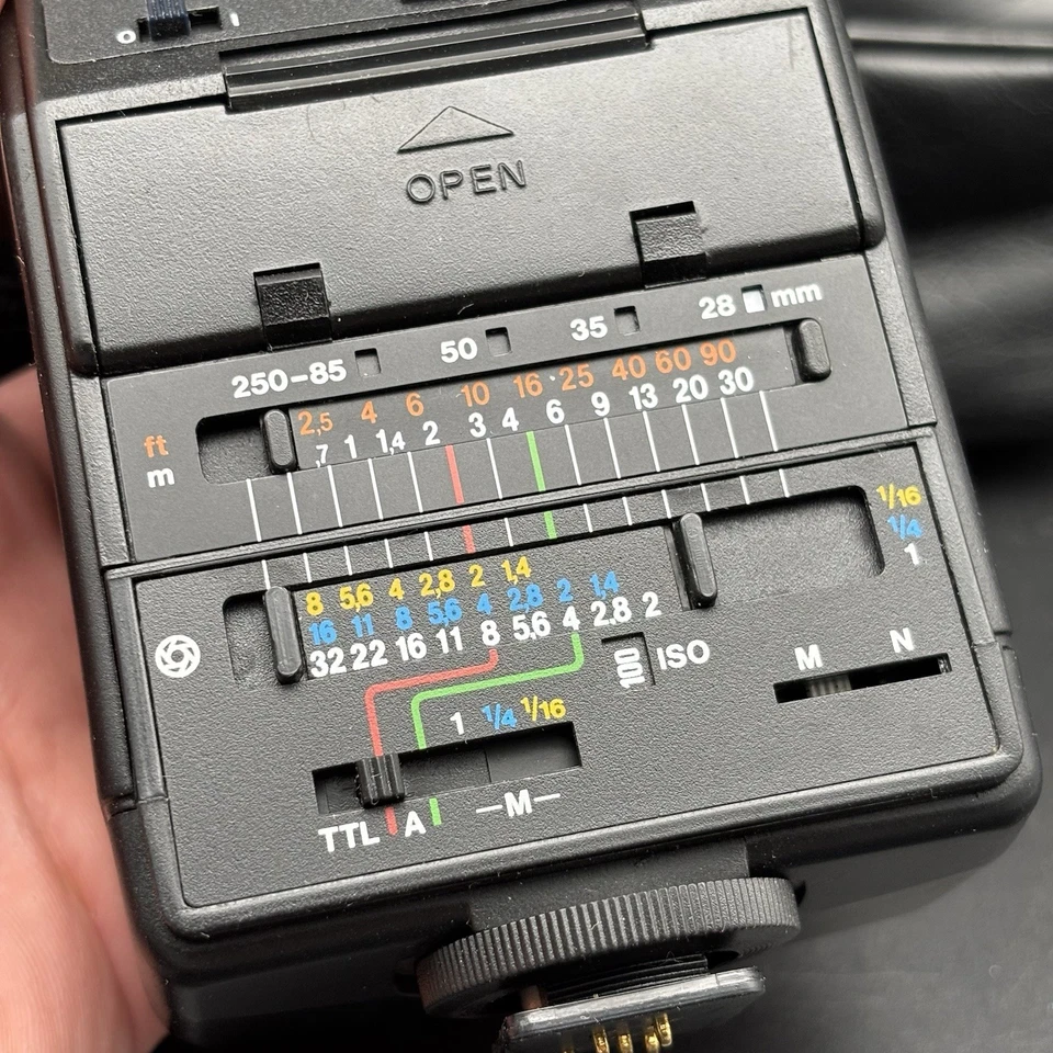 Metz Mecablitz 28 AF-1 Blitzgerät Flash Antiquität Foto Kamera Etui Technik alt - Bild 4 von 4