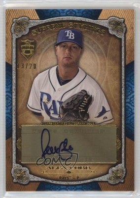 2013 Topps Supreme Supreme Stylings Auto Blue 13/20 Alex Cobb #SS-ACB Auto 15wv