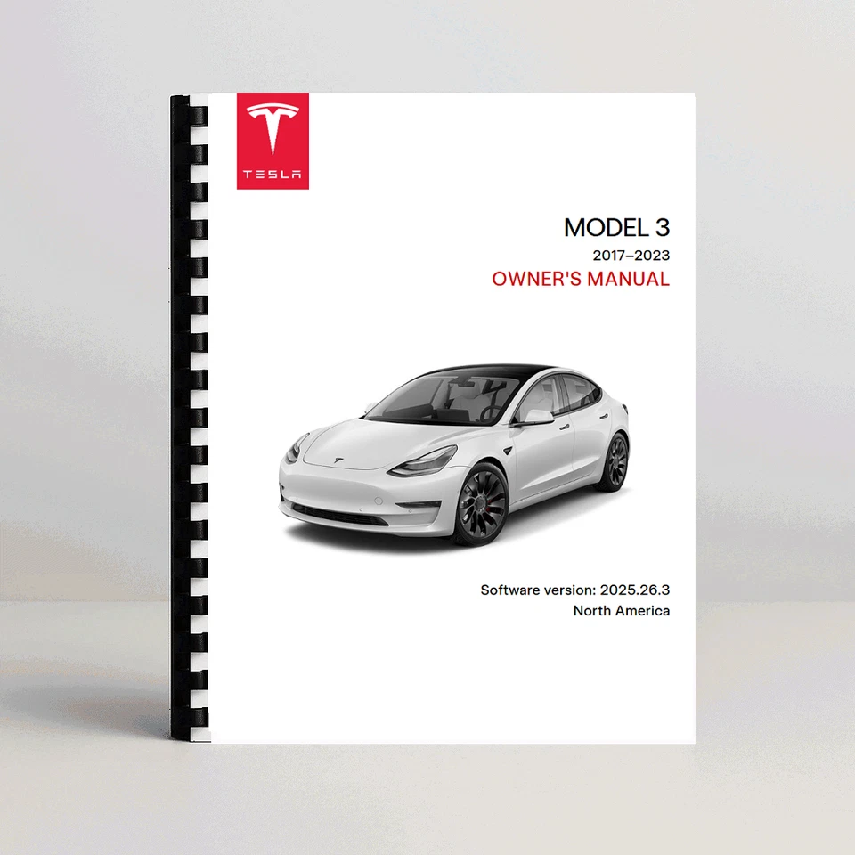 Tesla Model 3 Owner's Manual 2017-2023