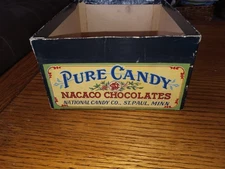 VINTAGE   NACACO CHOCOLATES BOX - NATIONAL CANDY CO ST PAUL,MN