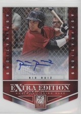 2012 Elite Extra Edition Aspirations Die-Cut Signatures /100 Rio Ruiz Auto 0l9t